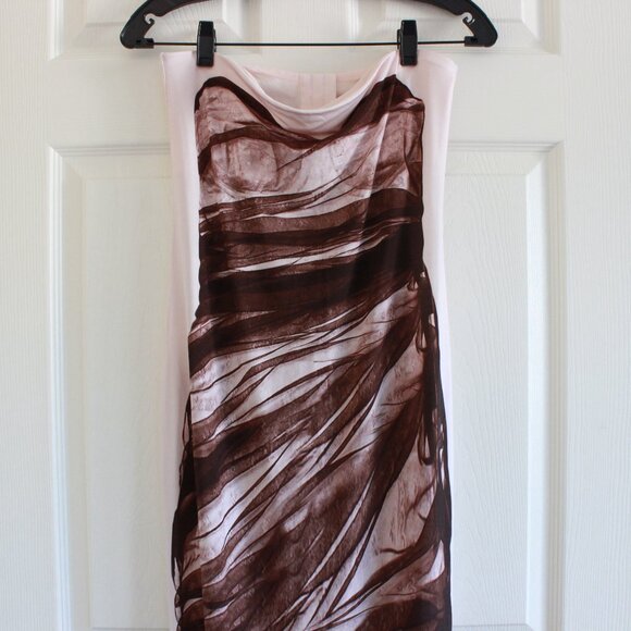 H&M Studio Trompe I'oeil Design Bandeau Dress Blogger Favorite - Picture 6 of 15